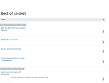 Tablet Screenshot of bestof-cricket.blogspot.com