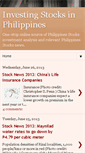 Mobile Screenshot of investingstocksinphilippines.blogspot.com