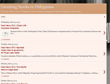 Tablet Screenshot of investingstocksinphilippines.blogspot.com