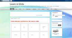 Desktop Screenshot of learnnurdu.blogspot.com