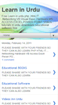 Mobile Screenshot of learnnurdu.blogspot.com