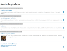 Tablet Screenshot of mundoslegendario.blogspot.com