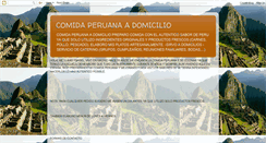 Desktop Screenshot of comidaperuadomicilio.blogspot.com