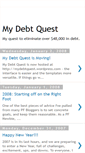 Mobile Screenshot of mydebtquest.blogspot.com