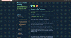 Desktop Screenshot of anewwritersjourney.blogspot.com