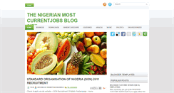 Desktop Screenshot of nigerianmostcurrentjobs.blogspot.com