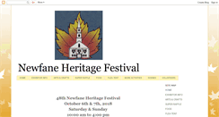 Desktop Screenshot of newfaneheritagefestival.blogspot.com