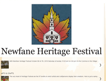 Tablet Screenshot of newfaneheritagefestival.blogspot.com