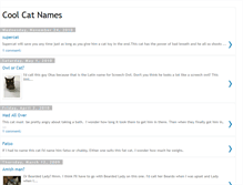 Tablet Screenshot of coolcatnames.blogspot.com