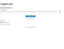 Tablet Screenshot of legalescom.blogspot.com