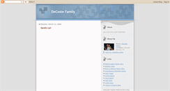 Desktop Screenshot of decostefamily.blogspot.com