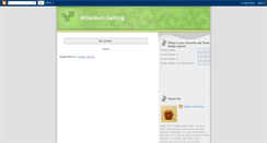 Desktop Screenshot of milleniumgaming.blogspot.com