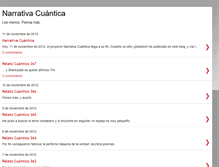 Tablet Screenshot of narrativa-cuantica.blogspot.com