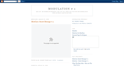 Desktop Screenshot of modulationone.blogspot.com