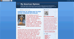 Desktop Screenshot of myamericanopinion.blogspot.com