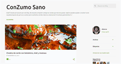 Desktop Screenshot of conzumosano.blogspot.com