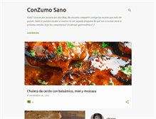 Tablet Screenshot of conzumosano.blogspot.com