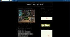 Desktop Screenshot of cluesforgames.blogspot.com