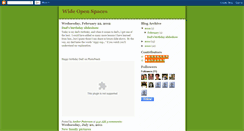 Desktop Screenshot of ourwideopenspaces.blogspot.com