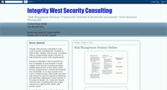 Desktop Screenshot of intregritywestsecurity.blogspot.com