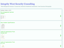 Tablet Screenshot of intregritywestsecurity.blogspot.com