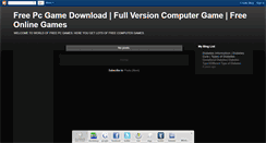 Desktop Screenshot of freecomputergames-pcgames.blogspot.com