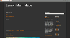Desktop Screenshot of lemonmarmalade805.blogspot.com