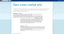 Desktop Screenshot of newcrossmartialarts.blogspot.com