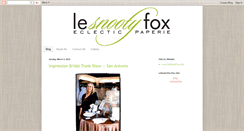 Desktop Screenshot of lesnootyfox.blogspot.com