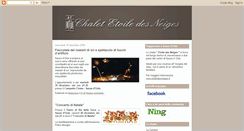 Desktop Screenshot of chaletetoiledesneiges.blogspot.com