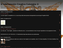 Tablet Screenshot of intervencioncreativacolombia.blogspot.com