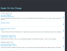 Tablet Screenshot of geekonthecheap.blogspot.com