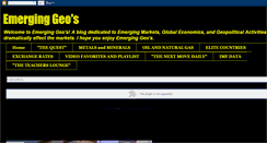 Desktop Screenshot of emerginggeos.blogspot.com