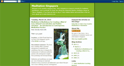 Desktop Screenshot of meditation-singapore.blogspot.com