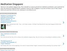 Tablet Screenshot of meditation-singapore.blogspot.com
