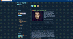 Desktop Screenshot of openworldmusic.blogspot.com