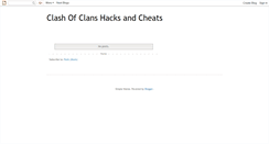 Desktop Screenshot of clashofclanshacksandcheats.blogspot.com