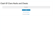 Tablet Screenshot of clashofclanshacksandcheats.blogspot.com