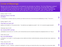 Tablet Screenshot of circle-of-blessings.blogspot.com