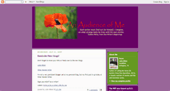 Desktop Screenshot of anaudienceofme.blogspot.com