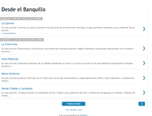 Tablet Screenshot of desdeelbanquillo.blogspot.com