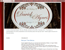 Tablet Screenshot of agnesdavidwedding.blogspot.com