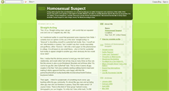 Desktop Screenshot of homosexualsuspect.blogspot.com