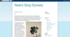 Desktop Screenshot of natesqingdynasty.blogspot.com