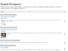 Tablet Screenshot of despitedivergence.blogspot.com