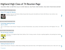 Tablet Screenshot of highlandclassof74.blogspot.com