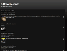 Tablet Screenshot of c-crewrecordz.blogspot.com