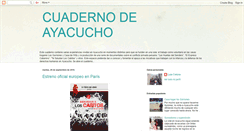 Desktop Screenshot of cuadernodeayacucho.blogspot.com
