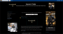 Desktop Screenshot of hancock-2-movie-trailer.blogspot.com