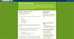 Desktop Screenshot of learn-safe-investing.blogspot.com